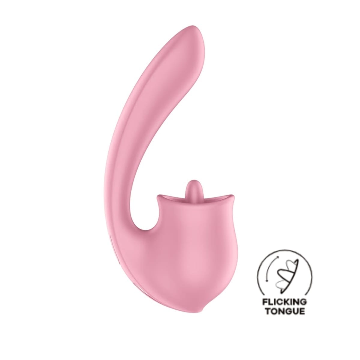 Vibrátor SATISFYER Tongue Genius růžový