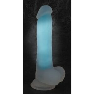 Dildo You2Toys GLOW IN THE DARK modré