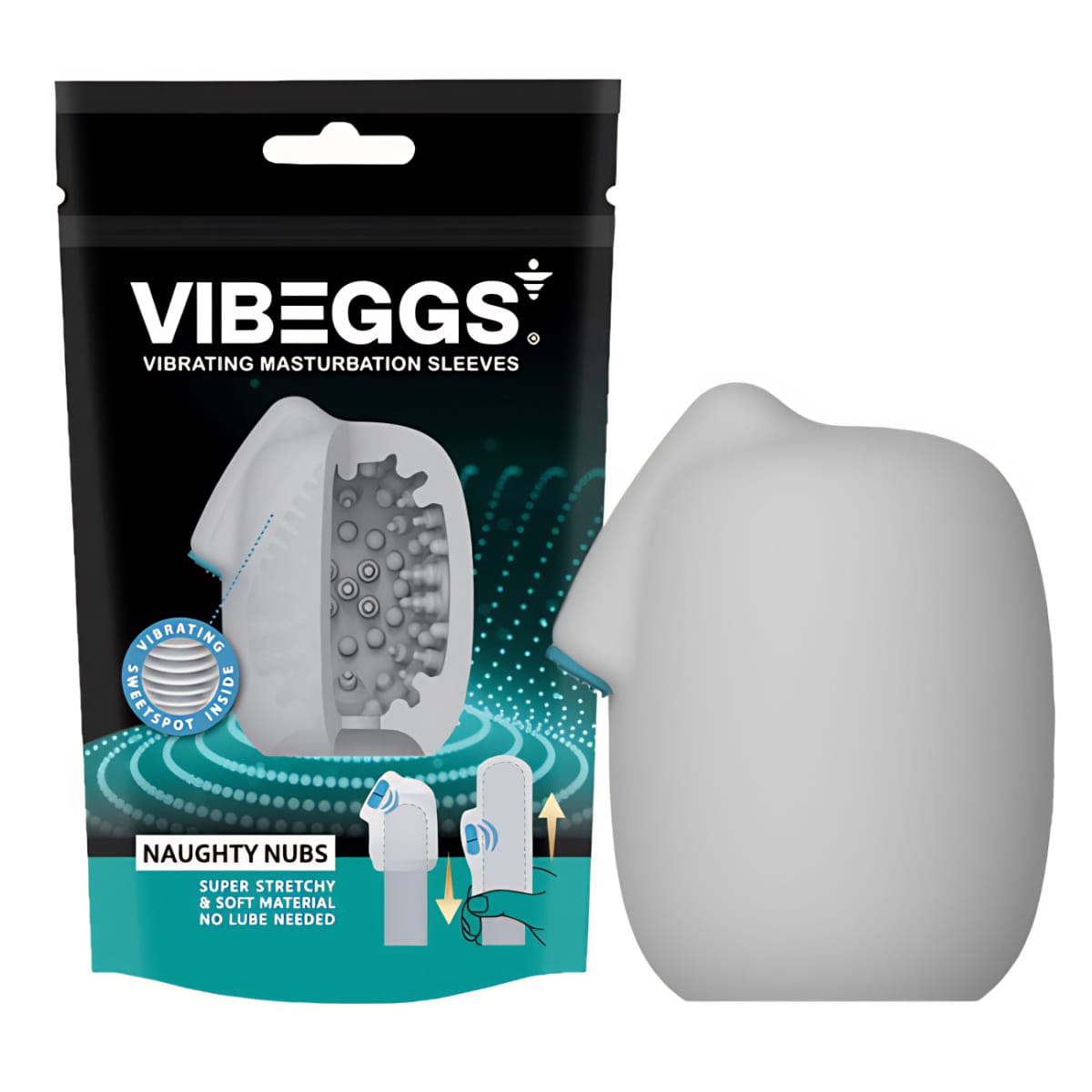 Masturbátor VIBEGGS NAUGHTY NUBS vibrační