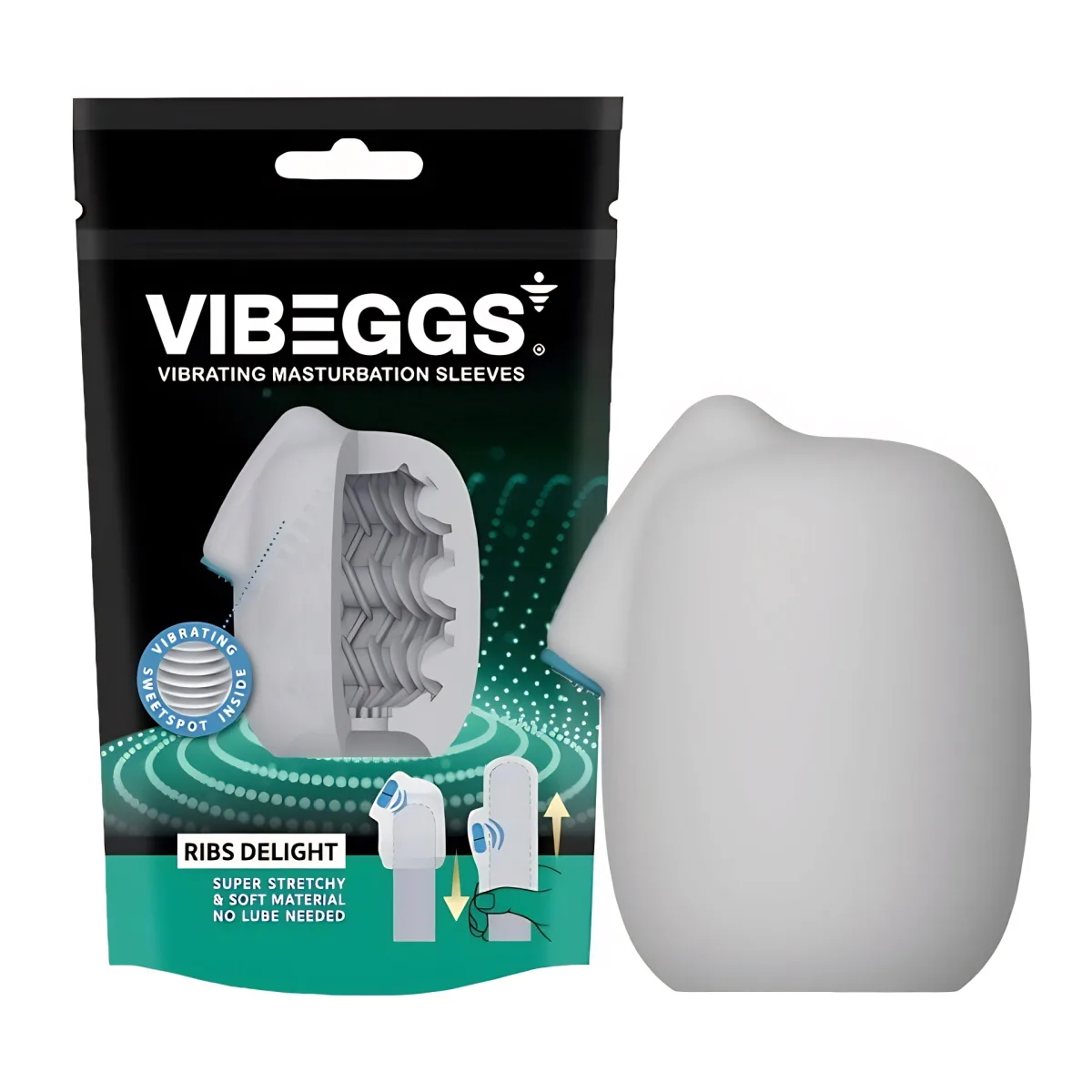 Masturbátor VIBEGGS RIBS DELIGHT vibrační