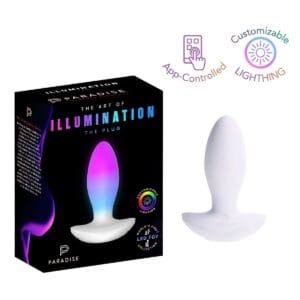 Kolík anální PARADISE PLEASURE PRODUCTS Illumination The Plug bílý