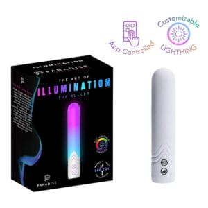 Vibrátor PARADISE PLEASURE PRODUCTS Illumination The Bullet bílý