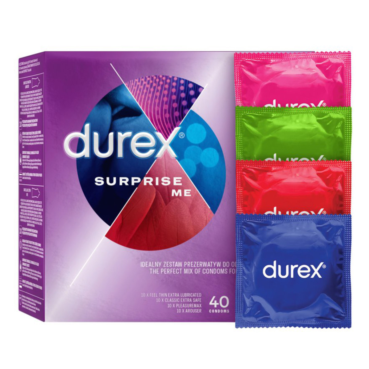 Kondom DUREX Surprise Me 40 ks